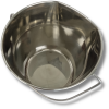 Seau inox avec 1 bord plat